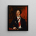 Portrait des Barons Carl Johan Walleen - Johan Erik Lindh — gerahmtes Bild an der Wand