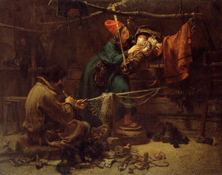 Johan Fredrik Hckert - Inside a fisher cottage in Lapland.webp