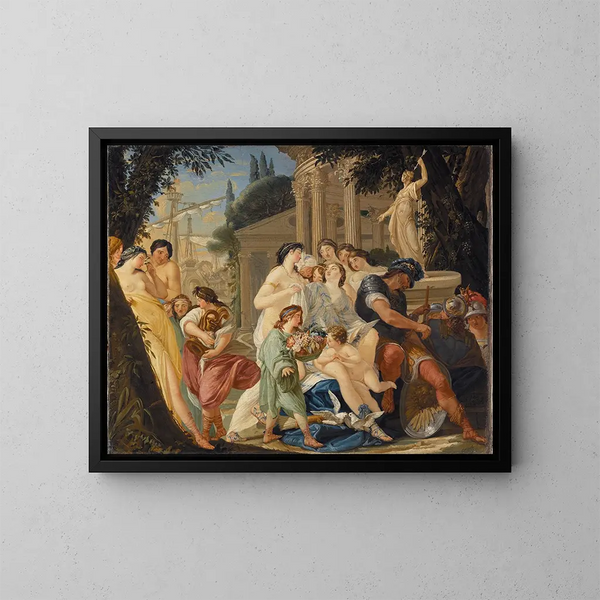Szene der Antike - Johan Fredrik Hörling — gerahmtes Bild an der Wand