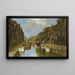 Le Spuiwater et Delftsche Vaart, Rotterdam - Johan Hendrik van Mastenbroek — gerahmtes Bild an der Wand