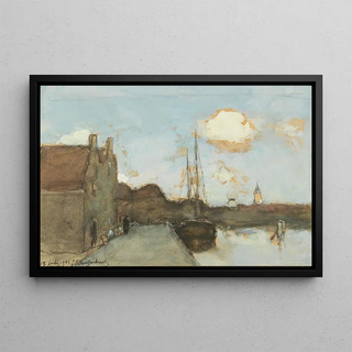 Johan Hendrik Weissenbruch - View of a Canal.webp