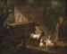 Ruinen antiques entourées de trois bergers et de quelques chèvres - Johan Mandelberg — Ansicht des Kunstwerks