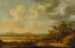 Flusslandschaft am Abend mit Wanderern in Ruhe - Johan Pietersz Schoeff — Ansicht des Kunstwerks