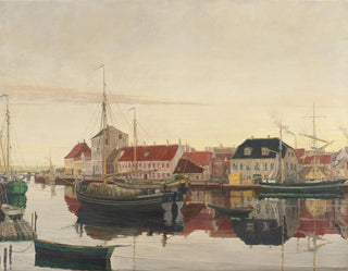 Hafen von Randers - Johan Rohde — Ansicht des Kunstwerks