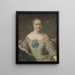 Hedvig Charlotta Nordenflycht 1718–1763 - Johan Stålbom — gerahmtes Bild an der Wand
