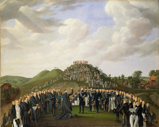 Johan Way - King Carl XIV Johan Visiting the Mounds at Old Uppsala in 1834.webp
