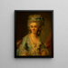 Portrait von Élisabeth Collineau-Pelletreau - Johann Julius Heinsius — gerahmtes Bild an der Wand