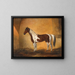 Ein Pferd in einer Stallung - Johann Adam Klein — gerahmtes Bild an der Wand