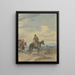 Bauernbild mit Pferd und Maultierführer aus der römischen Landschaft - Johann Adam Klein — gerahmtes Bild an der Wand