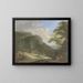 Landschaftsgemälde mit Bergen - Johann Albrecht Friedrich Rauscher — gerahmtes Bild an der Wand