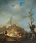 Ein sanft hügeliges Landschaft mit Reisenden - Johann Alexander Thiele — Ansicht des Kunstwerks