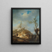 Ein sanft hügeliges Landschaft mit Reisenden - Johann Alexander Thiele — gerahmtes Bild an der Wand