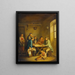 Spielkarten Bauern - Johann Andreas Herrlein — gerahmtes Bild an der Wand