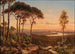 Ansicht von Dresden bei Sonnenuntergang - Johann Anton Castell — Ansicht des Kunstwerks