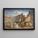 Predigt der Kapuziner im Kolosseum in Rom - Johann Anton Ramboux — gerahmtes Bild an der Wand