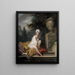 Die Badende - Johann Anton de Peters — gerahmtes Bild an der Wand