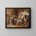 Die Heilige Familie mit Johannes dem Täufer, Elisabeth und Zacharias - Johann Anton de Peters — gerahmtes Bild an der Wand