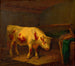 Kuh im Stall - Johann Baptist Dallinger von Dalling der Jüngere — Ansicht des Kunstwerks