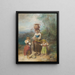 Die zerbrochene Krug - Johann Baptist Kirner — gerahmtes Bild an der Wand