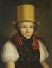 Portrait von Maria Kreuzer geborene Laule in traditioneller Tracht - Johann Baptist Laule — Ansicht des Kunstwerks