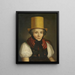 Portrait von Maria Kreuzer geborene Laule in traditioneller Tracht - Johann Baptist Laule — gerahmtes Bild an der Wand