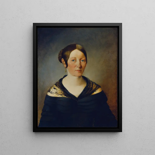 Portrait einer Frau - Johann Baptist Reiter — gerahmtes Bild an der Wand