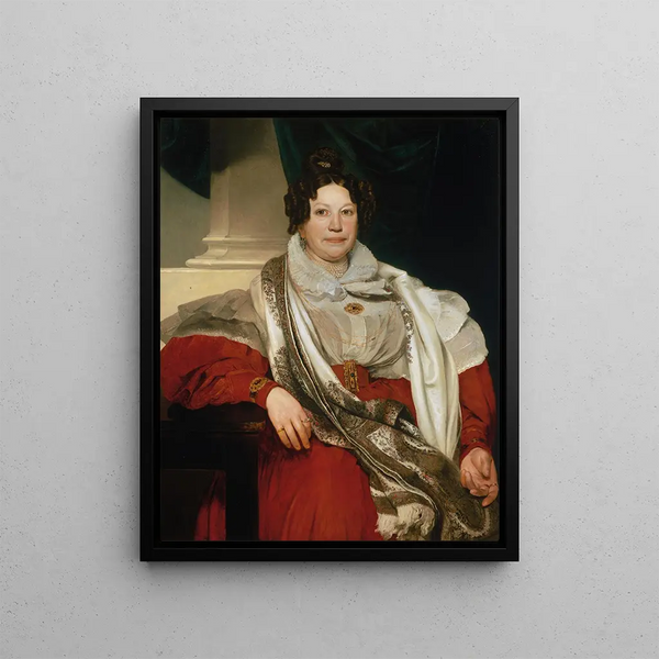 L'aubergiste Barbara Meyer - Johann Baptist Reiter — gerahmtes Bild an der Wand
