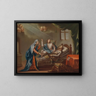 Tod von Joseph - Johann Baptist Schmon — gerahmtes Bild an der Wand