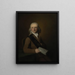 Portrait de Leonardus van der Voort - Johann Bernhard Scheffer — gerahmtes Bild an der Wand