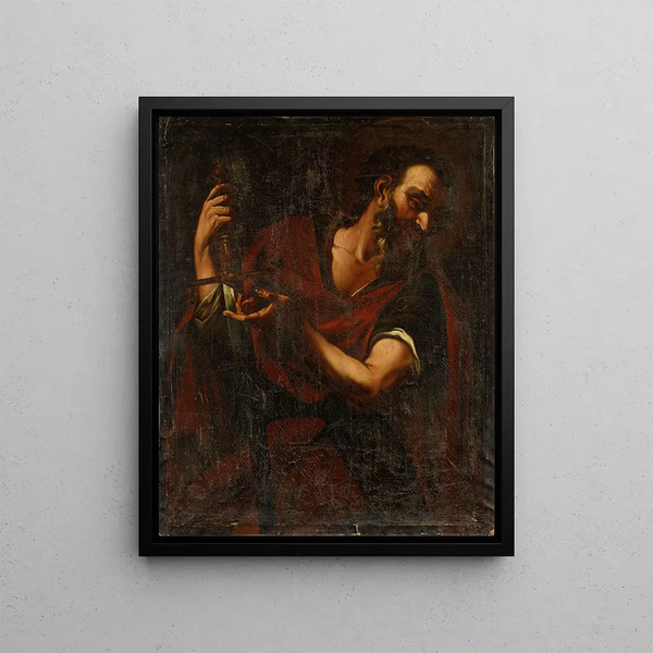 Halbfigur von Paulus - Johann Carl Loth — gerahmtes Bild an der Wand