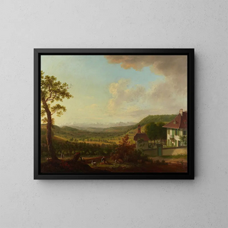 Ansicht von Sinneringen - Johann Caspar Ulinger — gerahmtes Bild an der Wand