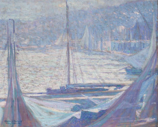 Morgenstimmung im Hafen von Honfleur - Johann Charles Palmi — Ansicht des Kunstwerks