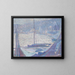 Morgenstimmung im Hafen von Honfleur - Johann Charles Palmi — gerahmtes Bild an der Wand