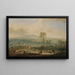 Laxenbourg von der Schneiderau nach Guntramsdorf und Mödling - Johann Christian Brand — gerahmtes Bild an der Wand
