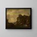 Landschaft im romantischen Stil mit einem Hirten - Johann Christoph von Bemmel — gerahmtes Bild an der Wand