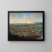 Eingang des Kaisers Franz I. Stephan und seines Sohnes Joseph II. in Frankfurt am 29. März 1764 - Johann Dallinger von Dalling — gerahmtes Bild an der Wand