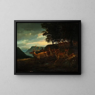 Johann Erdmann Gottlieb Prestel - Stag In A Wood.webp