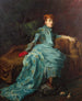 Portrait der Gräfin Kessler in einem Interieur - Johann Frank Kirchbach — Ansicht des Kunstwerks