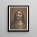 Kopf Christi nach Reni - Johann Friedrich Bause — gerahmtes Bild an der Wand