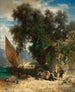 Repos am Ufer eines Sees im Norden Italiens - Johann Friedrich Hennings — Ansicht des Kunstwerks