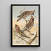 Ampelis garrulus - Johann Friedrich Naumann — gerahmtes Bild an der Wand