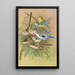 Parus coeruleus Aegithalus caudatus caudatus vagans caudatus Irbyi Parus cyanus Pall - Johann Friedrich Naumann — gerahmtes Bild an der Wand