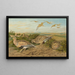 Syrrhaptes paradoxus - Johann Friedrich Naumann — gerahmtes Bild an der Wand