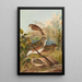 Turdus iliacus - Johann Friedrich Naumann — gerahmtes Bild an der Wand