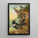 Turdus torquatus - Johann Friedrich Naumann — gerahmtes Bild an der Wand