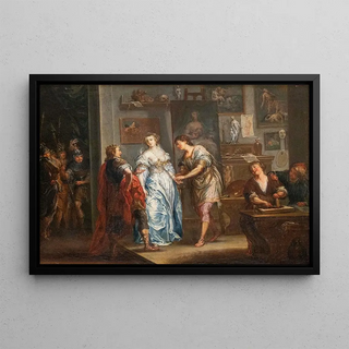 Johann Georg Platzer - Alexander berlsst Kampaspe dem Maler Apelles.webp
