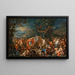 Bacchus und der König Midas - Johann Georg Platzer — gerahmtes Bild an der Wand