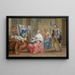 Das gestörte Liebespaar - Johann Georg Platzer — gerahmtes Bild an der Wand