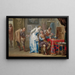Die Liebesbrief - Johann Georg Platzer — gerahmtes Bild an der Wand