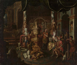 In der Werkstatt des Malers - Johann Georg Platzer — Ansicht des Kunstwerks